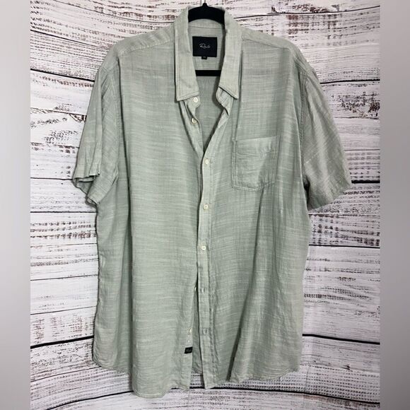 Rails Shirt Mens Size XXL Button up Fair Fax Sage Cotton light Casual - Picture 1 of 10